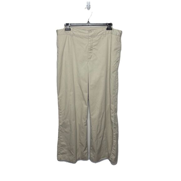 Vintage Y2K GAP  Khaki Tan Cream Straight Leg Pants Zipper fly Size 14R Womens - Picture 1 of 5